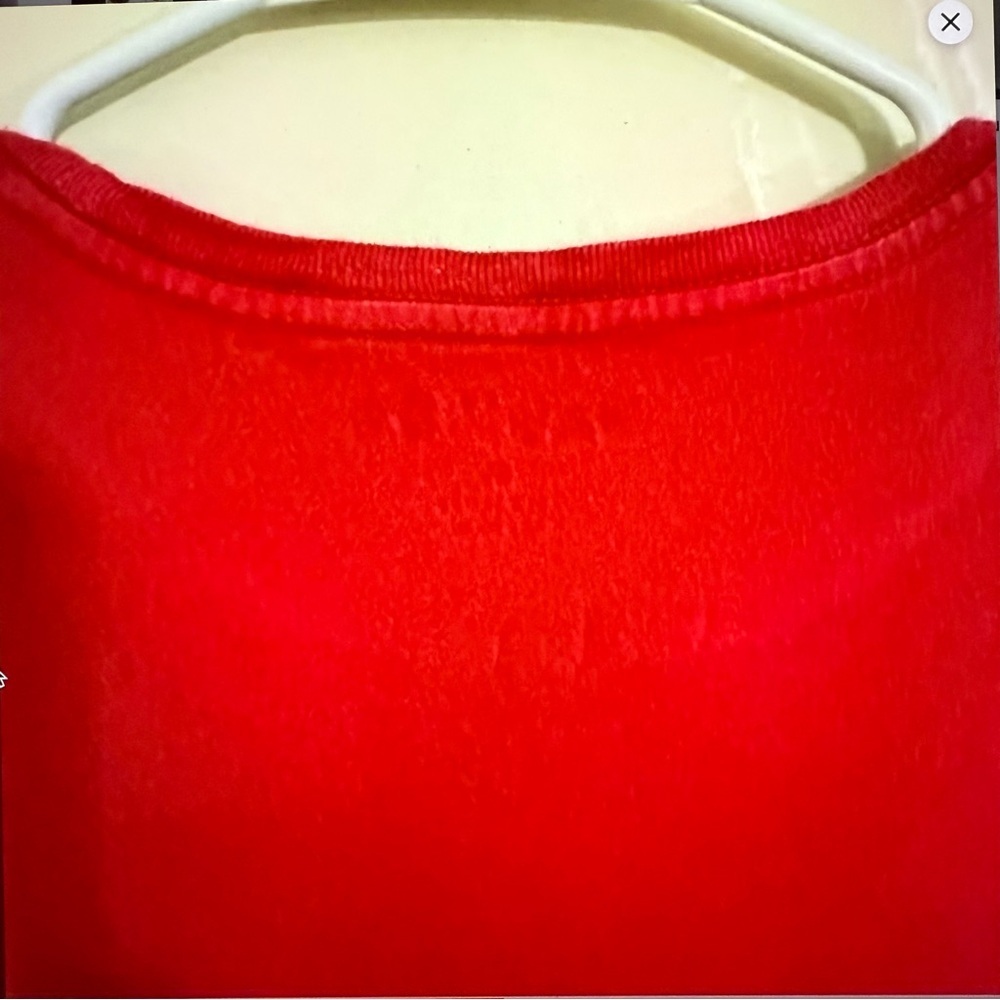 Nautica Red Short Sleeve Tee Classic Crew Neck - Picture 6 of 6